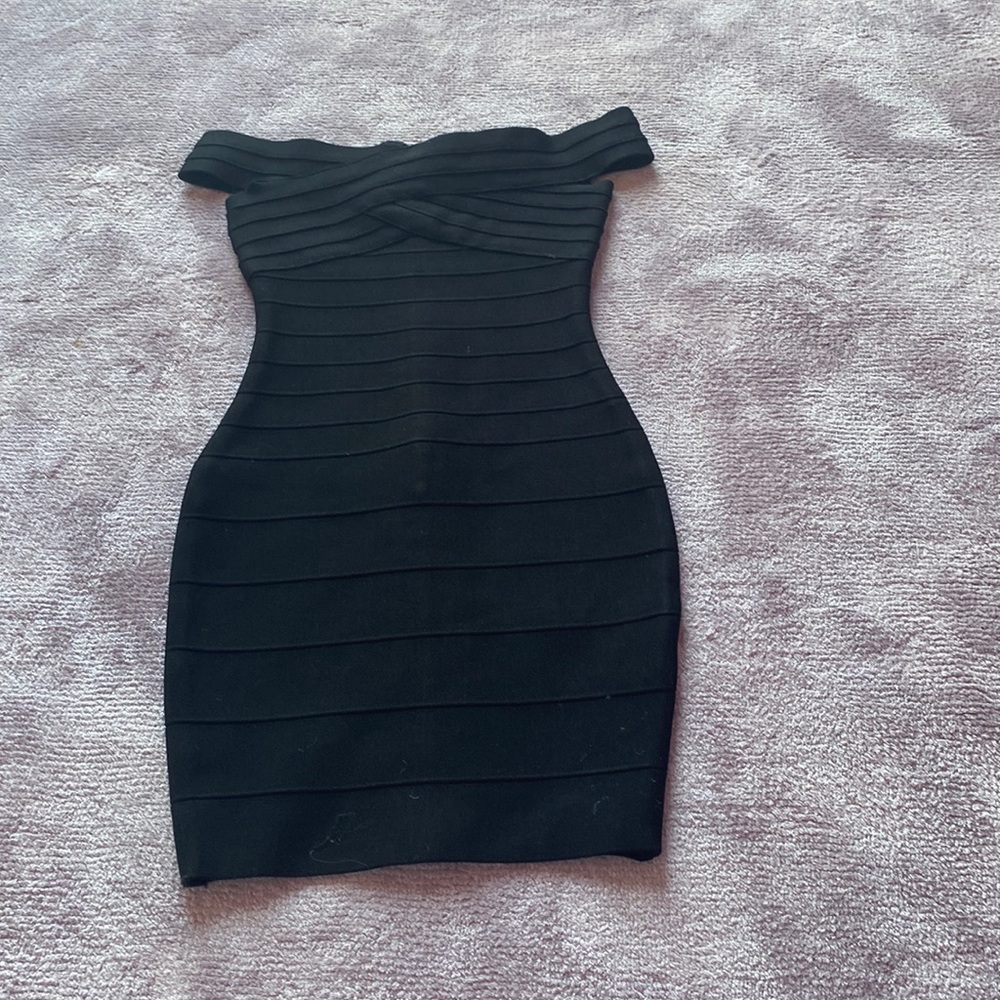 Katie j nyc black bandage dress